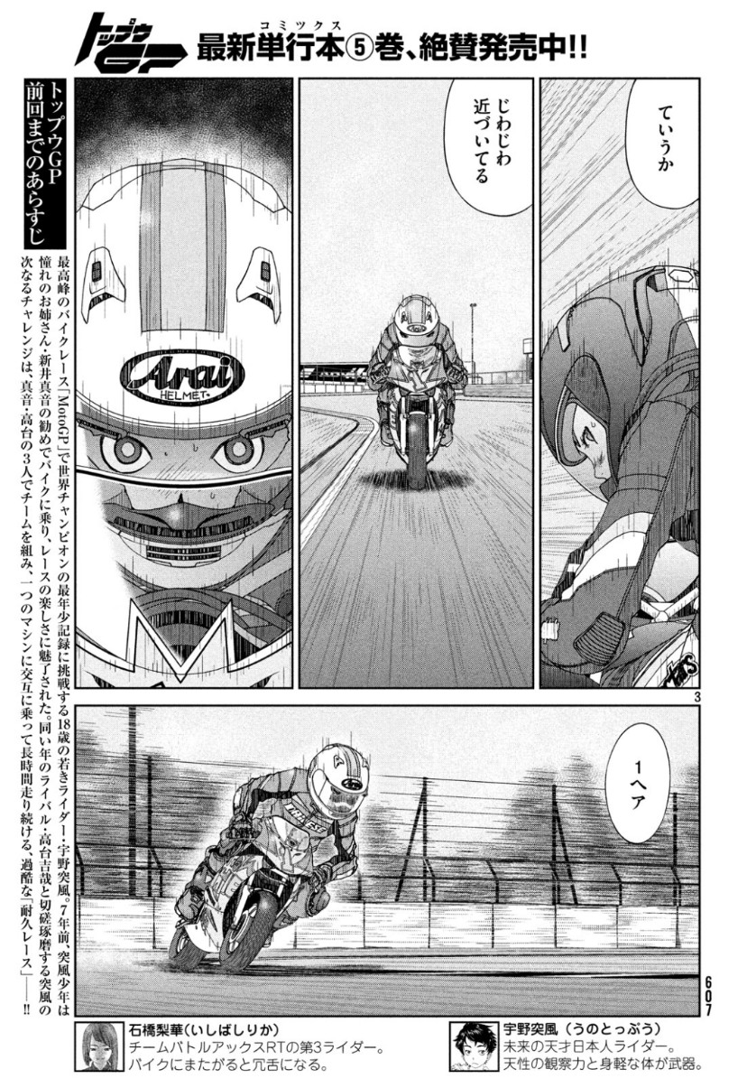 Toppu GP Chapter 40 3ページ