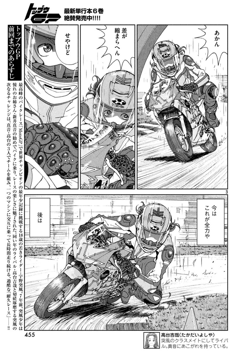 Toppu GP Chapter 45 3ページ