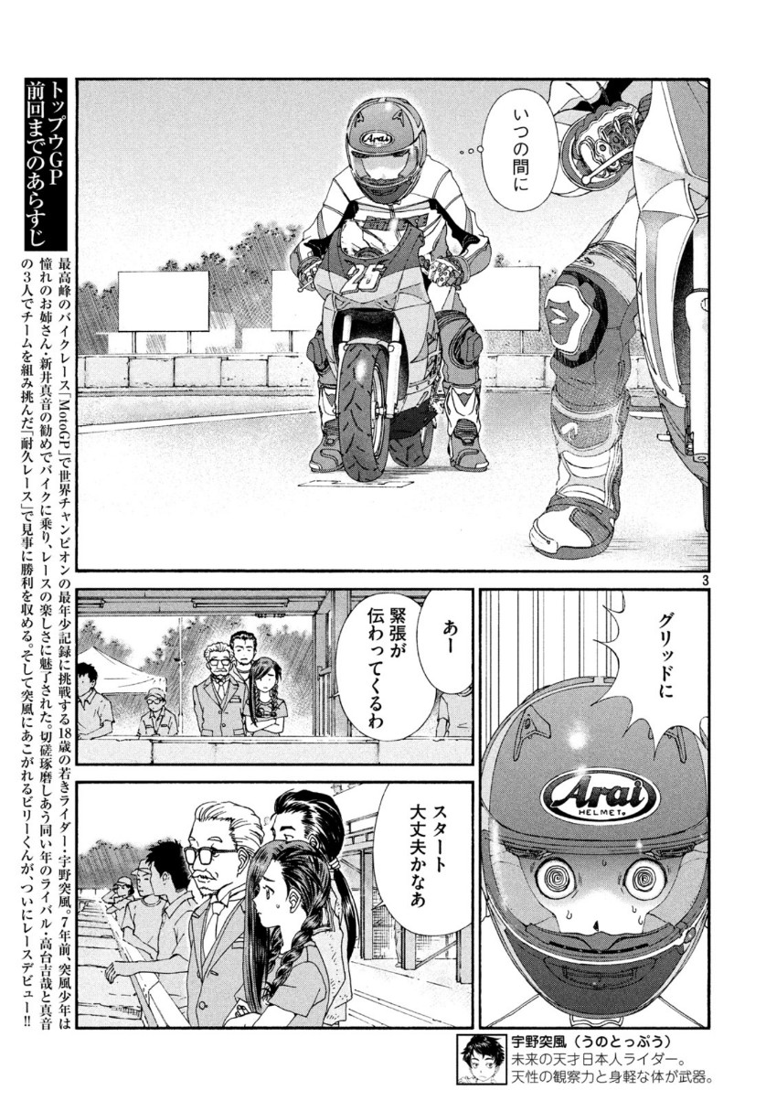 Toppu GP Chapter 49 3ページ
