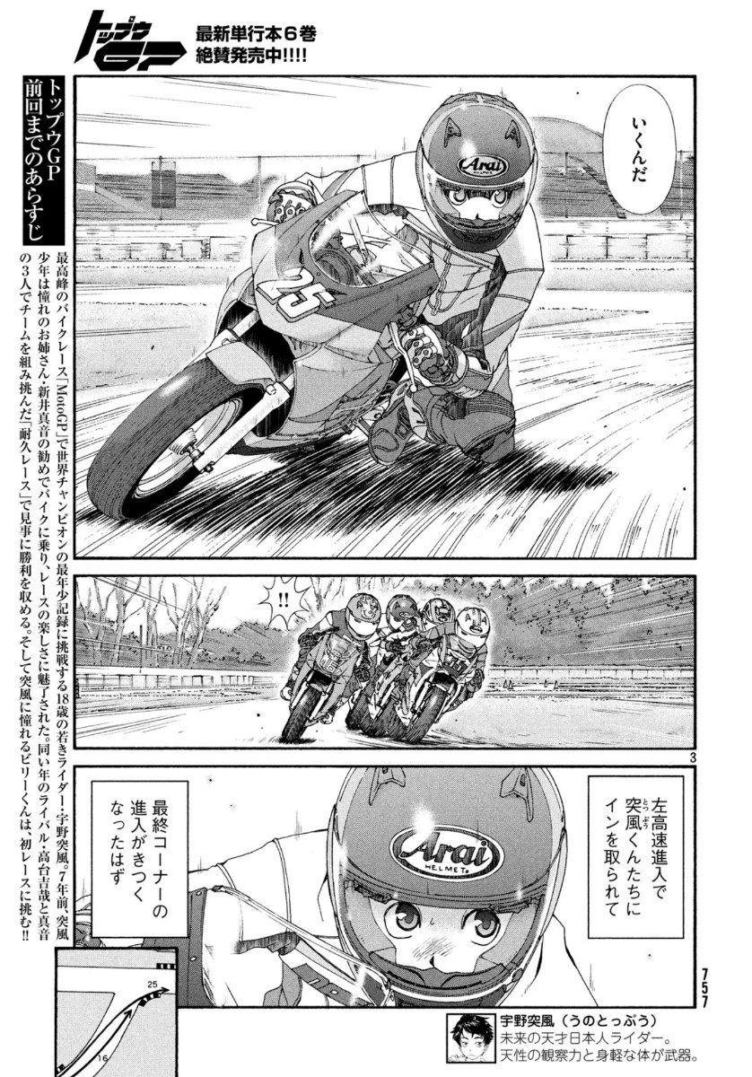 Toppu GP Chapter 50 3ページ