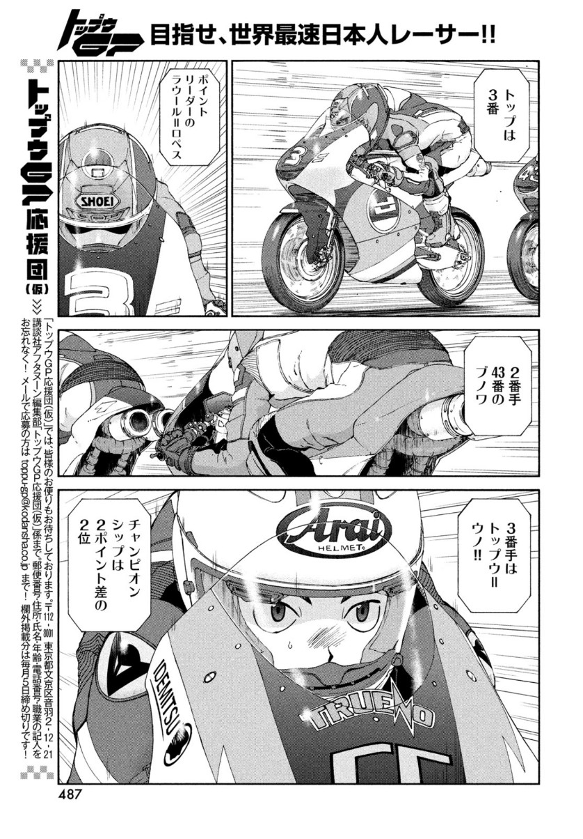 Toppu GP Chapter 57 17ページ