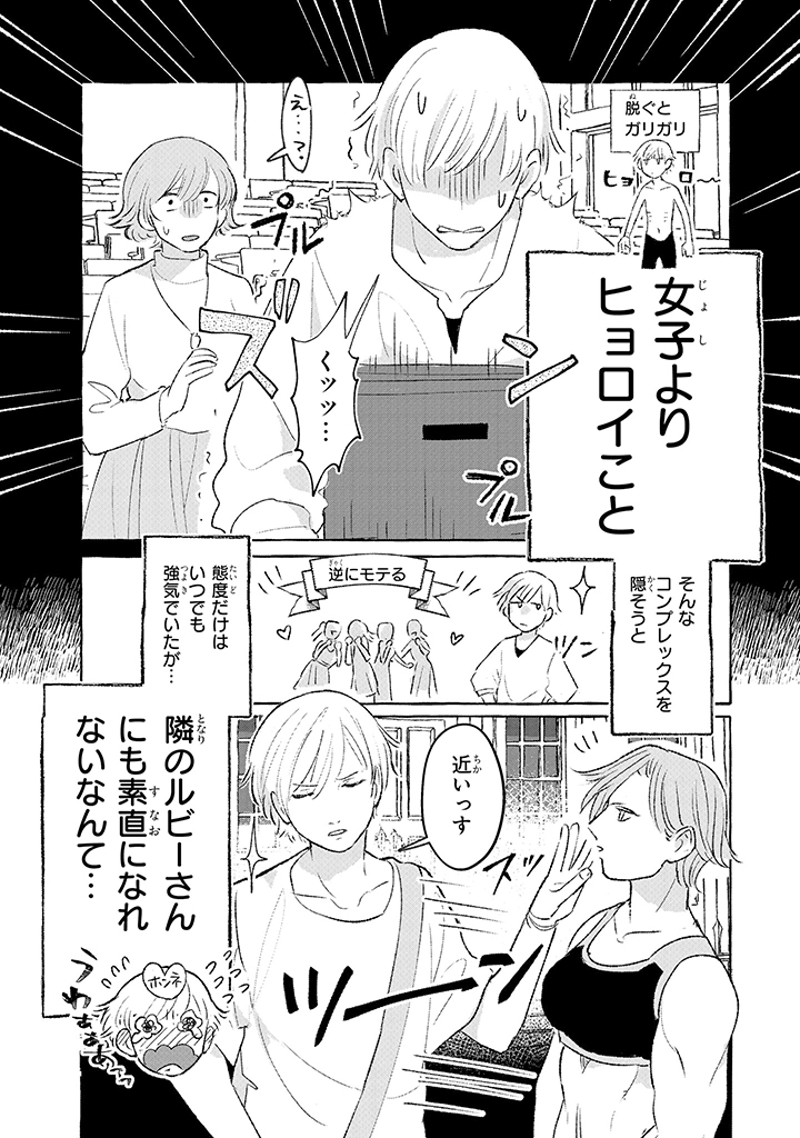 Tonari no Kinniku Joshi Chapter 1 8ページ
