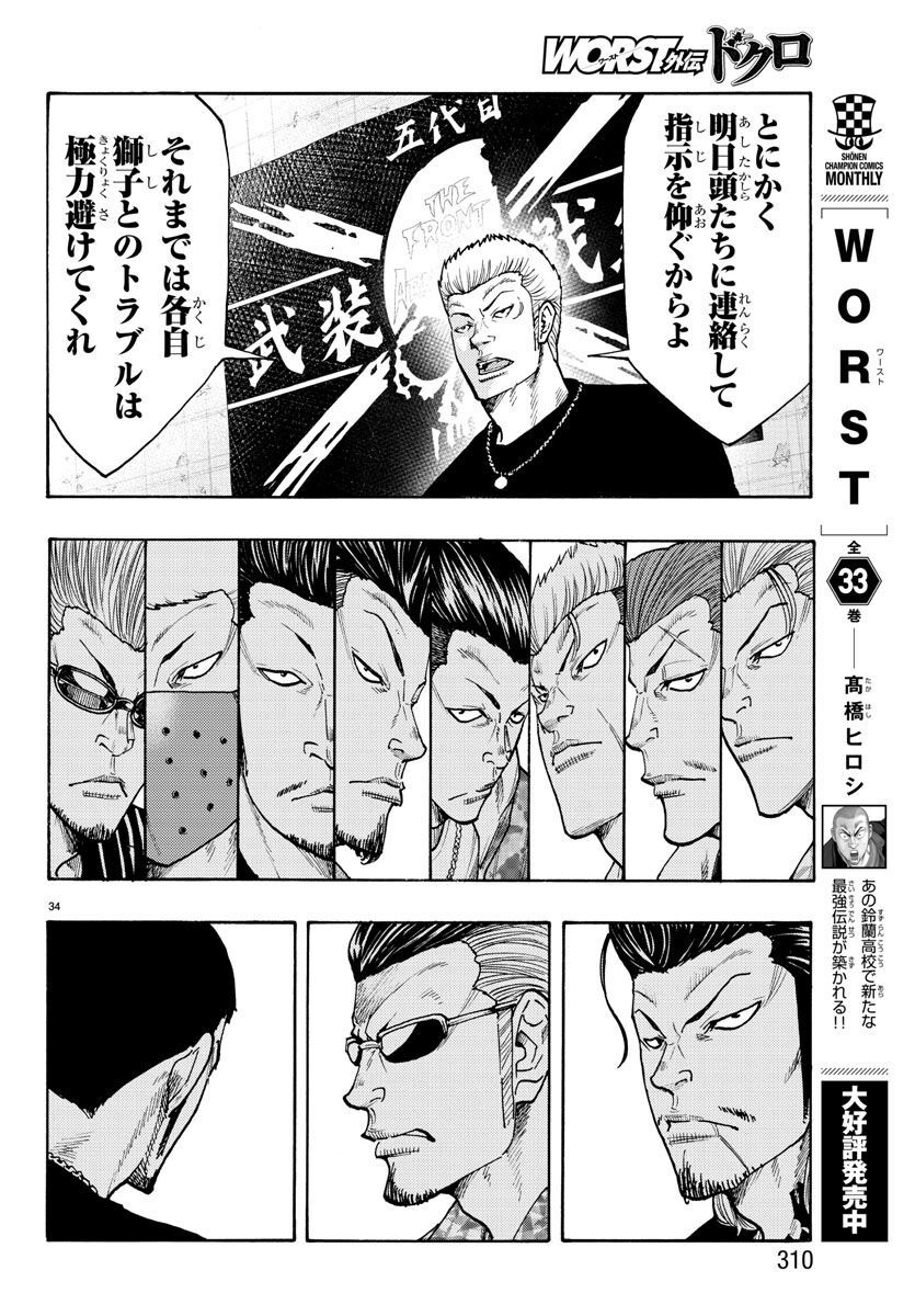 Worst Gaiden Dokuro Chapter 47 34ページ