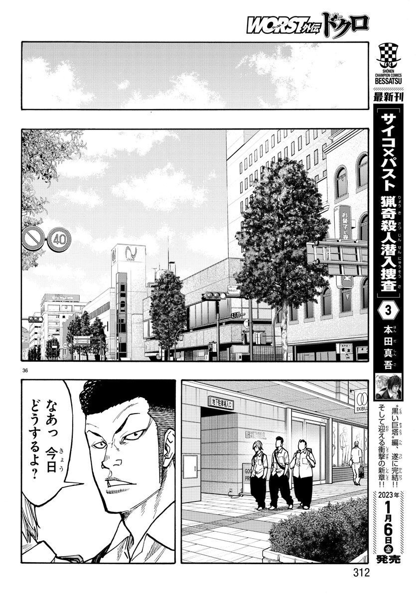 Worst Gaiden Dokuro Chapter 47 36ページ