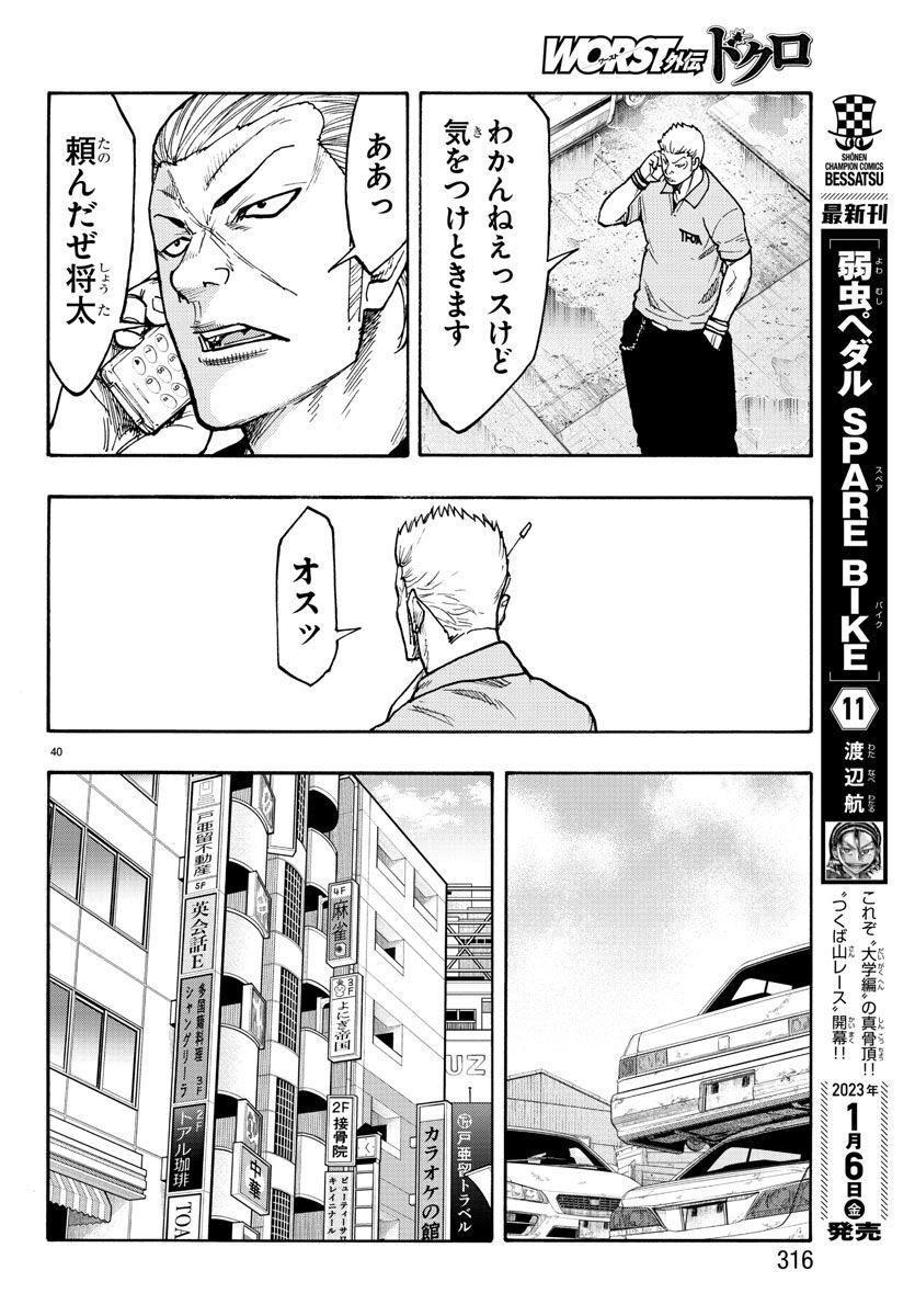 Worst Gaiden Dokuro Chapter 47 40ページ