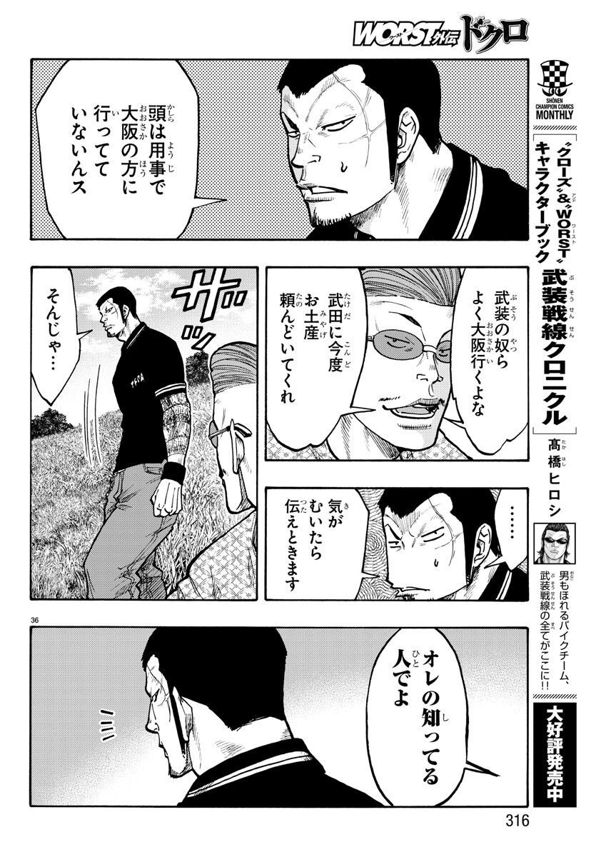 Worst Gaiden Dokuro Chapter 48 36ページ
