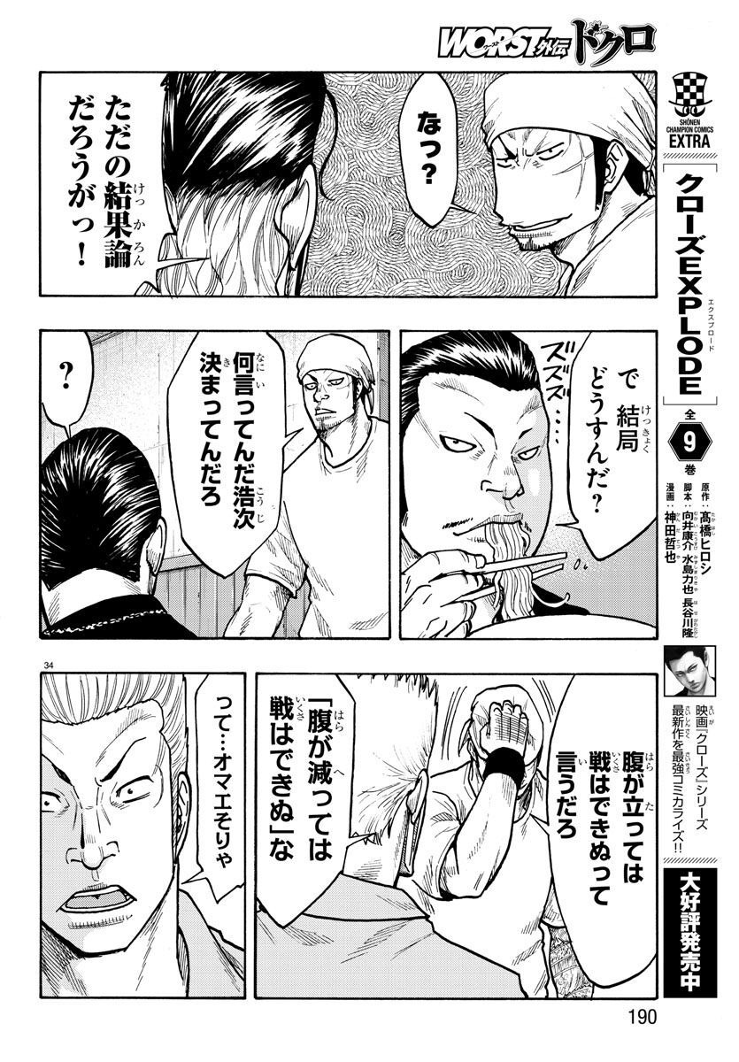 Worst Gaiden Dokuro Chapter 49 34ページ