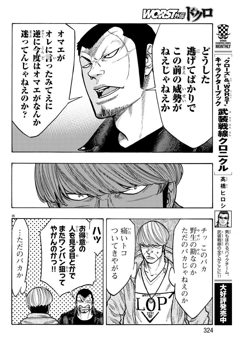 Worst Gaiden Dokuro Chapter 51 36ページ
