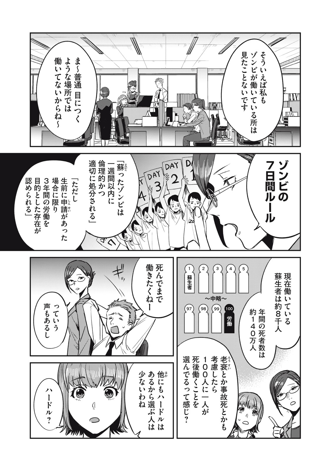 Yakusho no Shita ni wa Zombie ga Umatteiru Chapter 2 5ページ