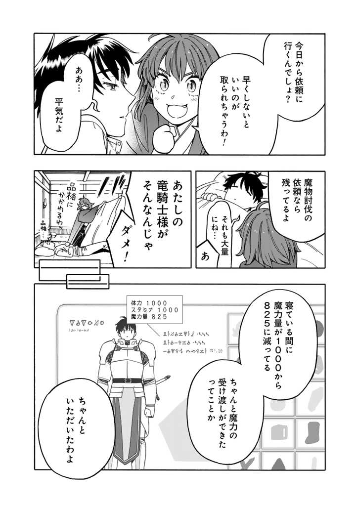 Tensei Ryuuki no Eiyuutan ~Shumi Zenfuri no Soubi to Shokugyou desu ga, Isekai de Densetsu no Ryuu Kishi Hajimemashita~ Chapter 8.1 2ページ