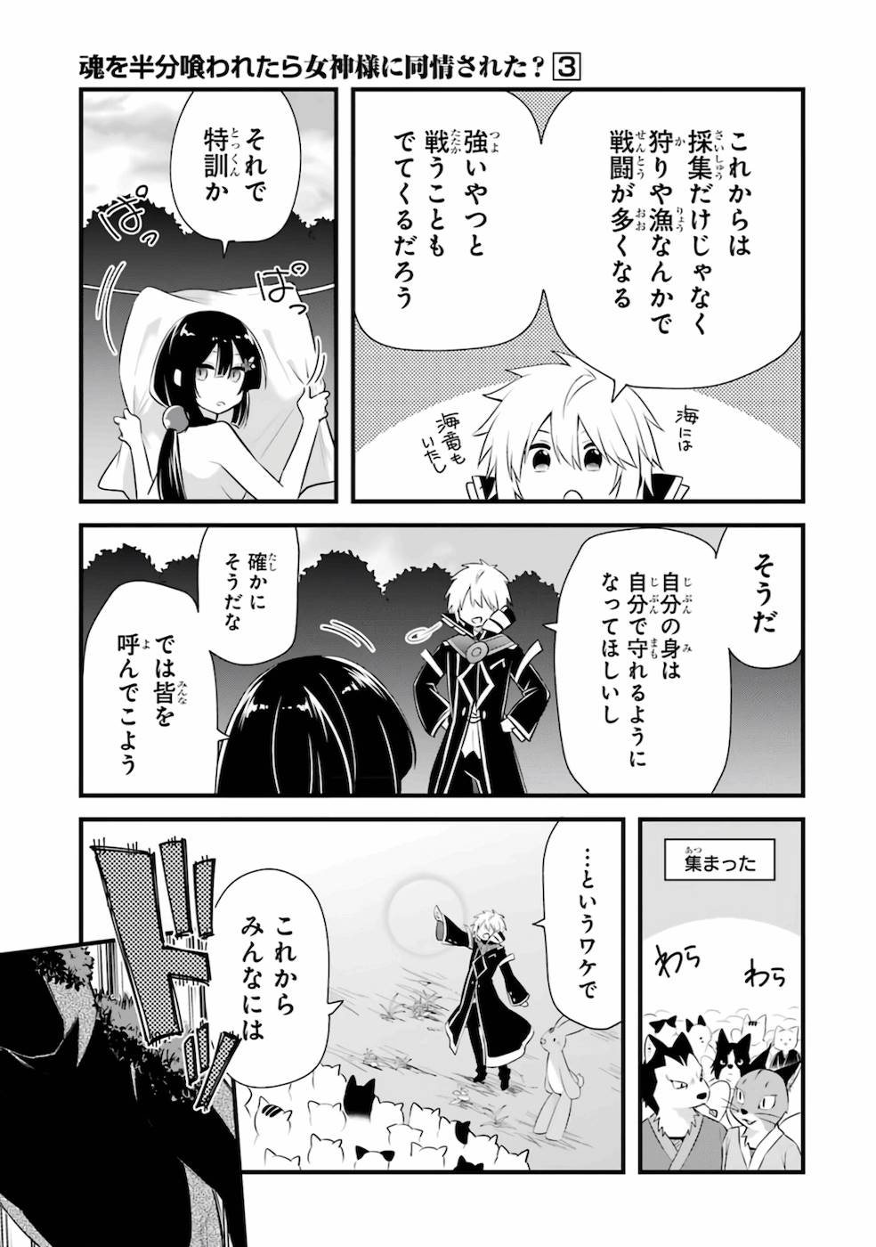 Tamashii o Hanbun Kuwaretara Megami-sama ni Doujou Sareta? Chapter 12 3ページ