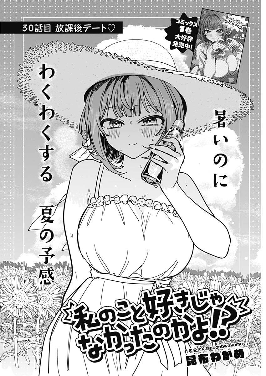 Watashi no Koto Suki ja Nakatta no ka yo!? Chapter 30 2ページ