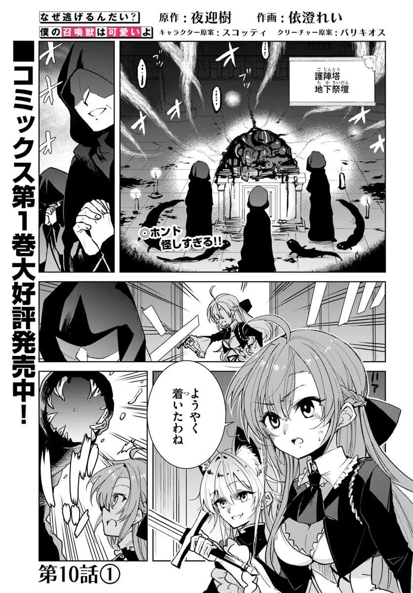 Naze Nigerun Dai? Boku no Shoukanjuu wa Kawaii yo Chapter 10.1 1ページ