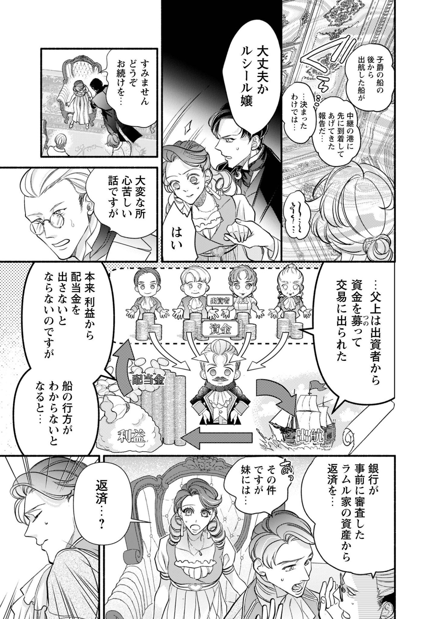 Shakkin Mamire no Yakushi Minarai desu ga, Ginkou Toutoku no Koushukei Jinan ni Aisaremasu Chapter 3 14ページ