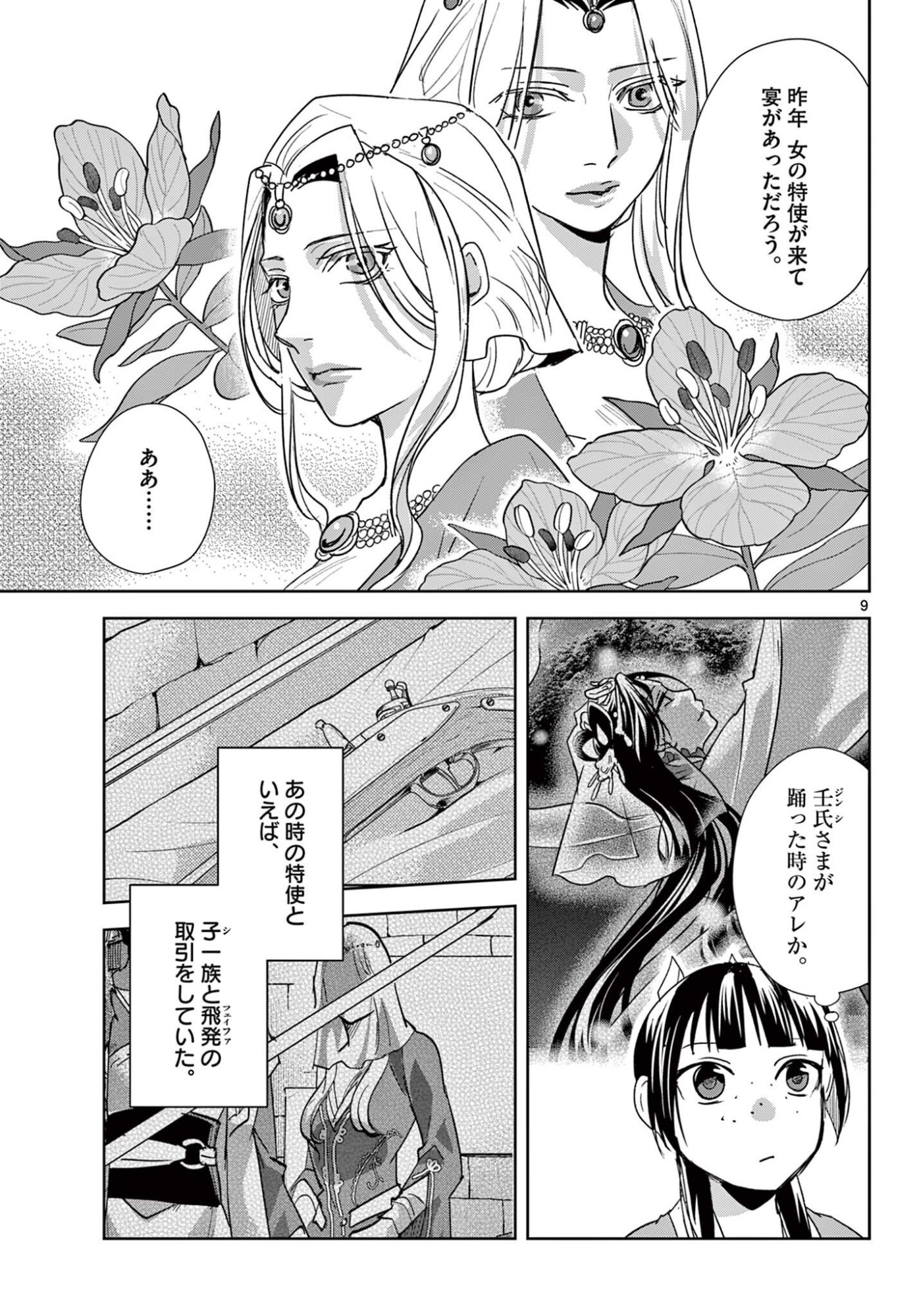 Kusuriya no Hitorigoto - Maomao no Koukyuu Nazotoki Techou Chapter 104.1 9ページ