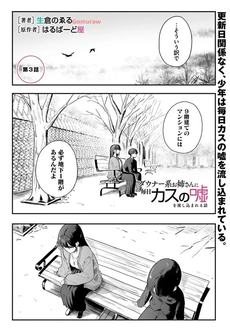 Daunaa-kei Oneesan ni Mainichi Kasu no Uso wo Nagashikomareru Hanashi Chapter 3 1ページ