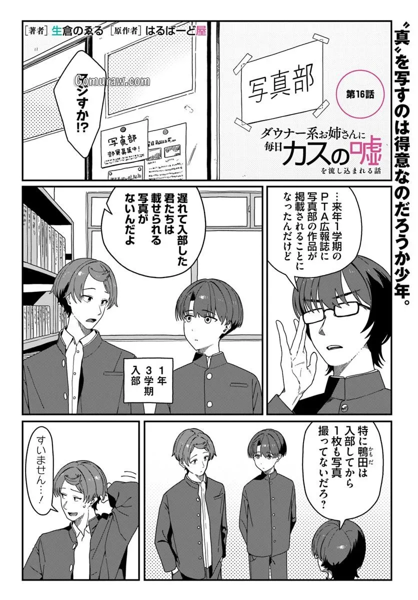 Daunaa-kei Oneesan ni Mainichi Kasu no Uso wo Nagashikomareru Hanashi Chapter 16 1ページ