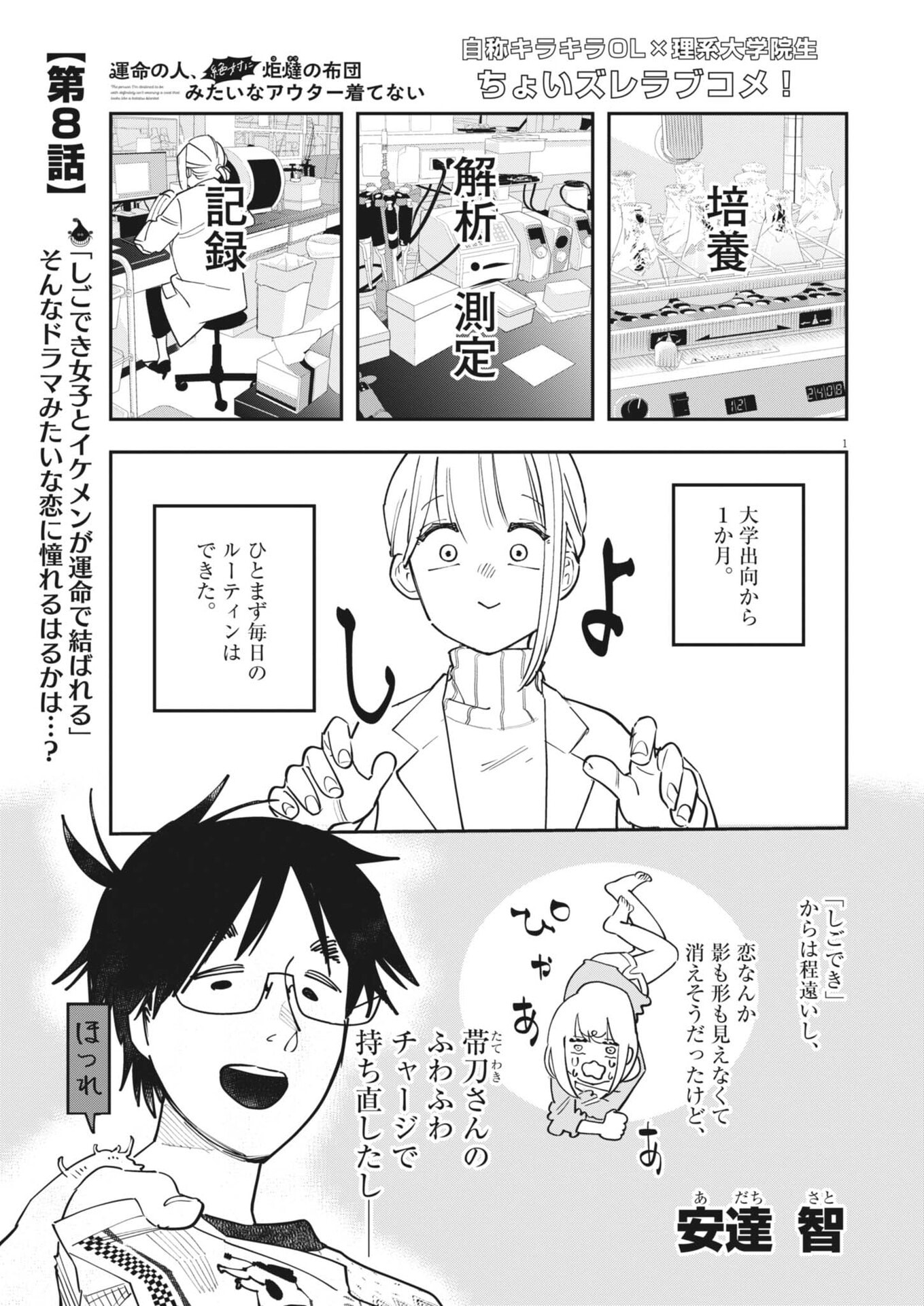 Unmei no Hito, Zettai ni Kotatsu no Futon Mitai na Outer Kitenai Chapter 8 1ページ