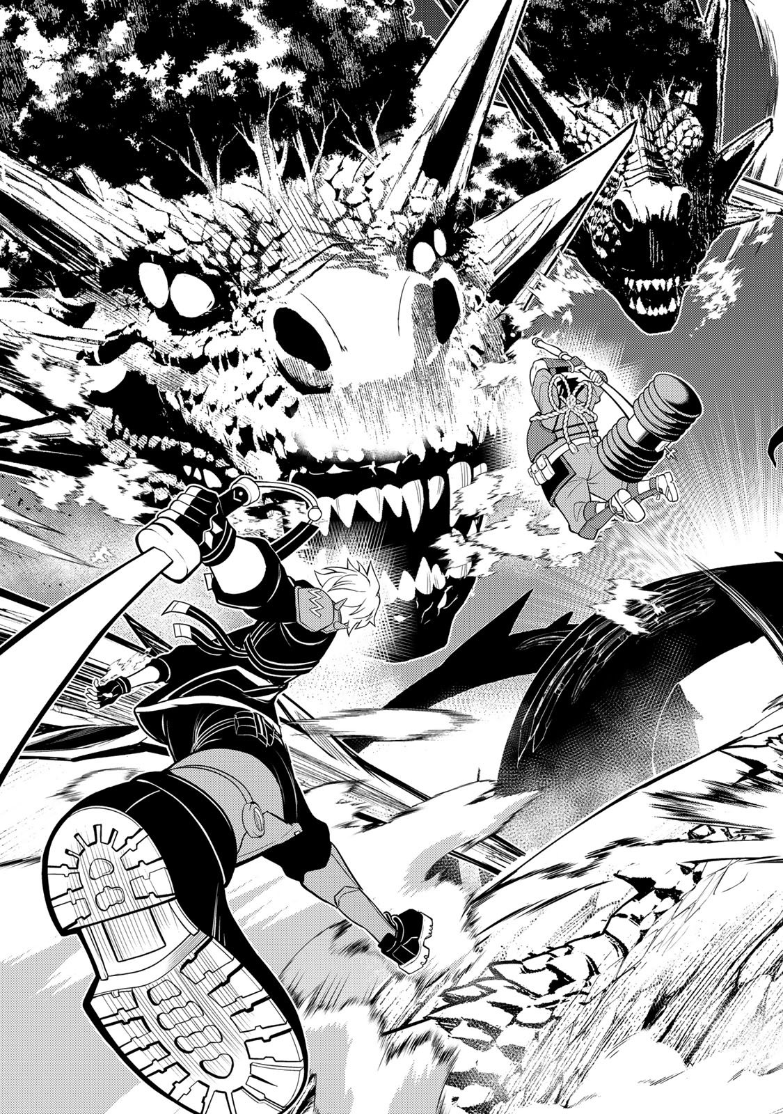 Mukashi Totta Kinedzuka de... To iinagara Musou suru Teishoku-ya no Ossan, Jitsu wa Densetsu no Dungeon Kouryokusha Chapter 9.1 7ページ