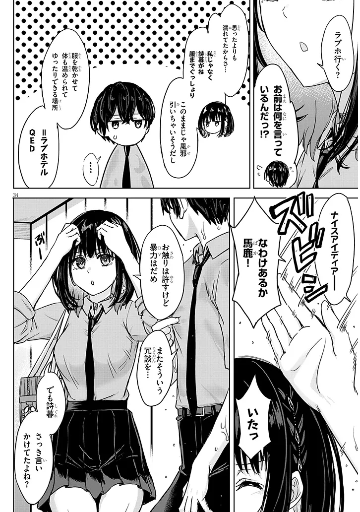 Amamori Junna wa Shitsudo ga Takai Chapter 5 34ページ