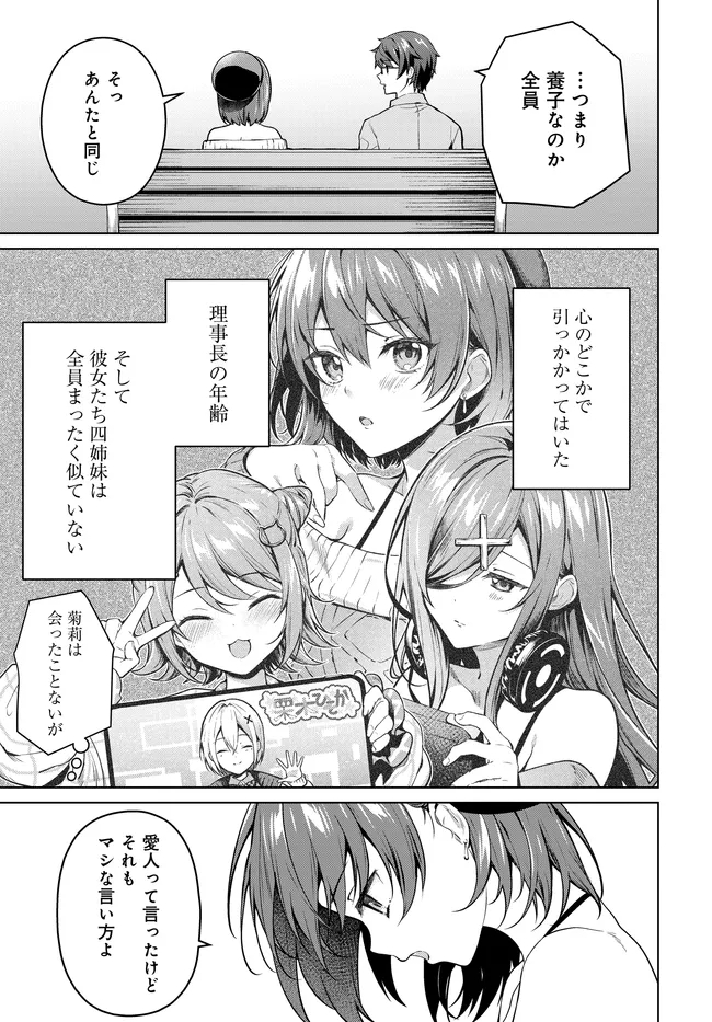 Tier 1 Shimai: Yuumei Yonshimai wa Boku nashi de wa Ikirarenai Chapter 4.2 18ページ