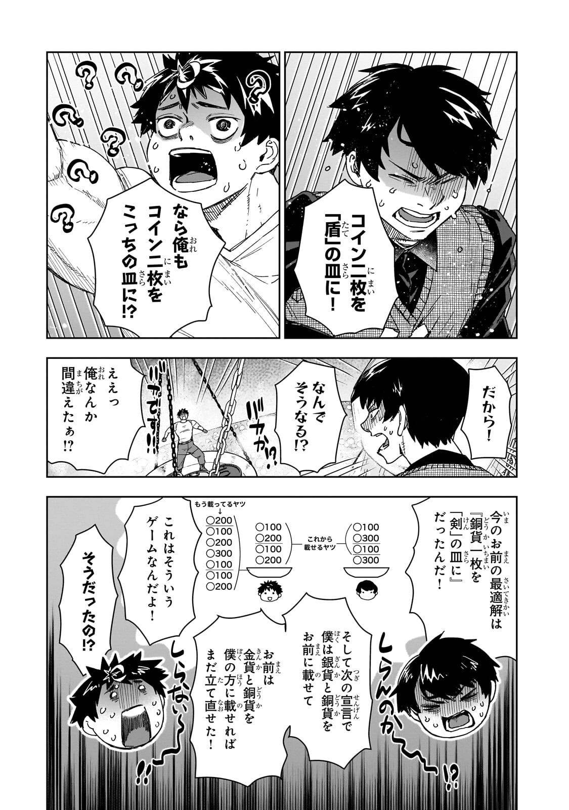 Zunou to Inou ni Kinniku de Shouri suru Death Game Chapter 8.1 13ページ