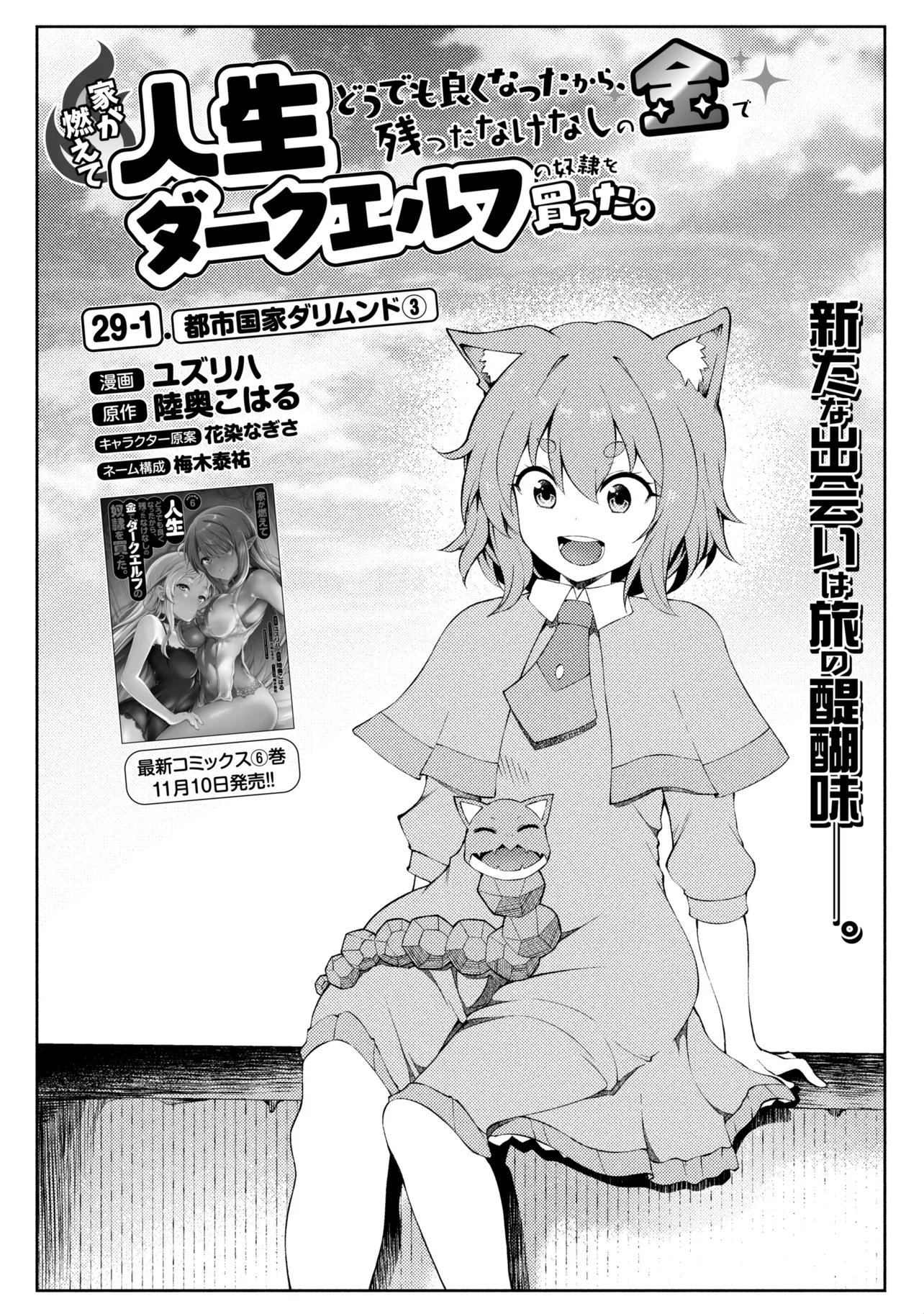 Ie ga Moete Jinsei dou demo Yoku Natta kara, Nokotta Nakenashi no Kane de Dark Elf no Dorei o Katta Chapter 29.1 1ページ