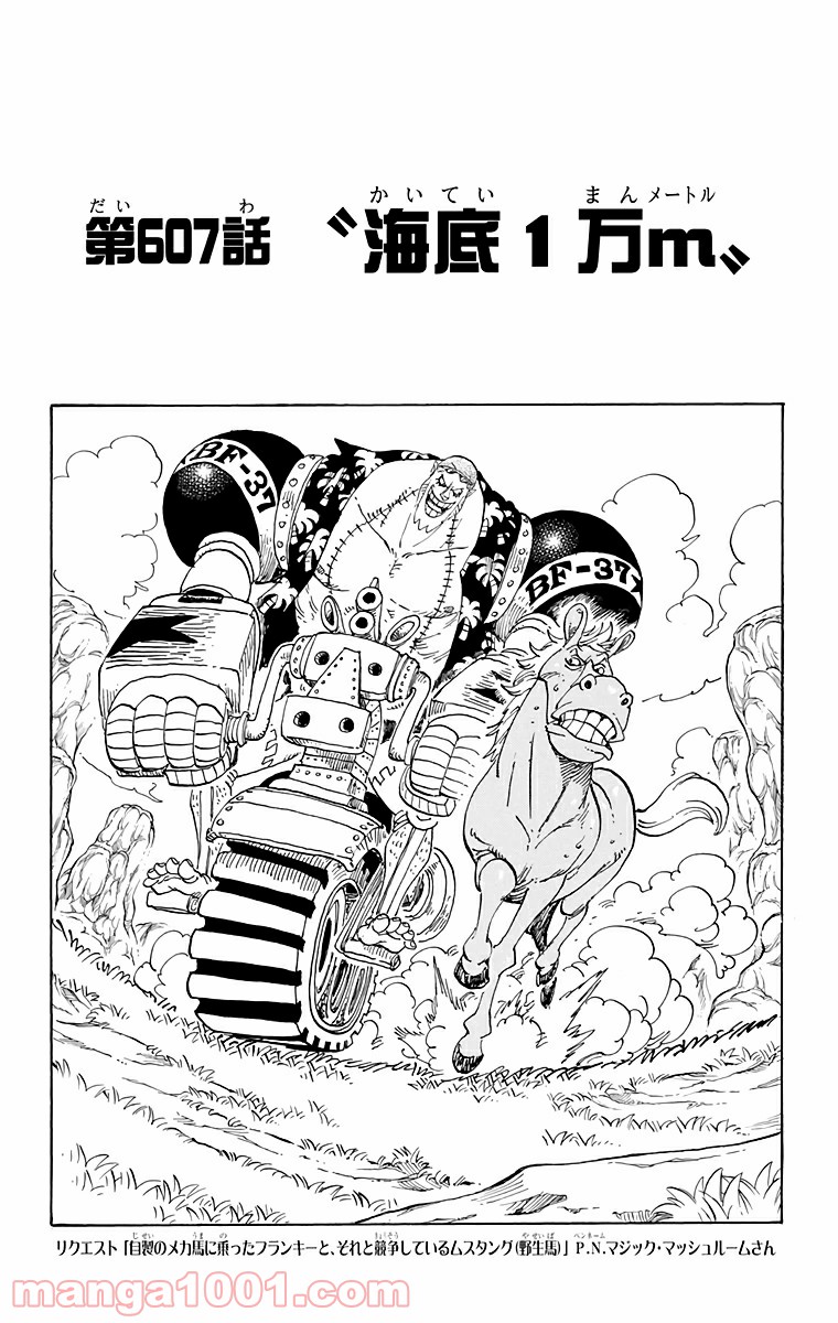 One Piece Chapter 607 1ページ