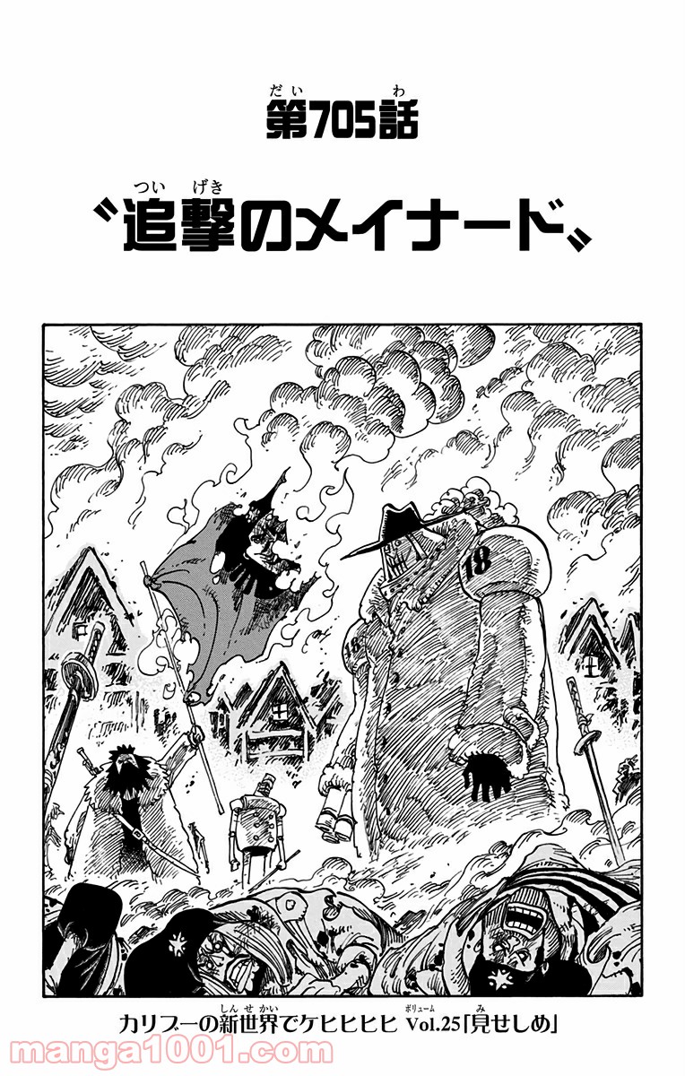 One Piece Chapter 705 1ページ