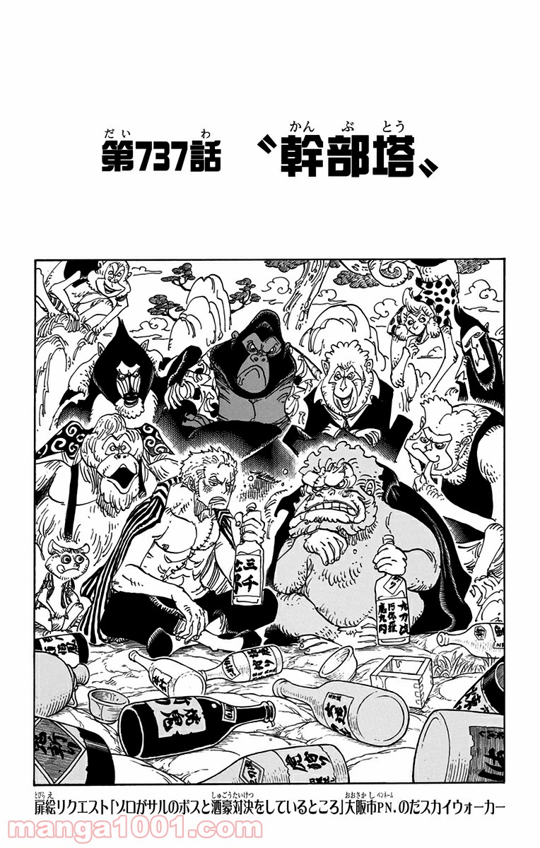 One Piece Chapter 737 1ページ