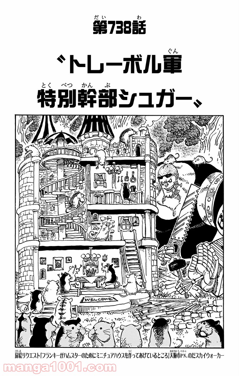 One Piece Chapter 738 1ページ