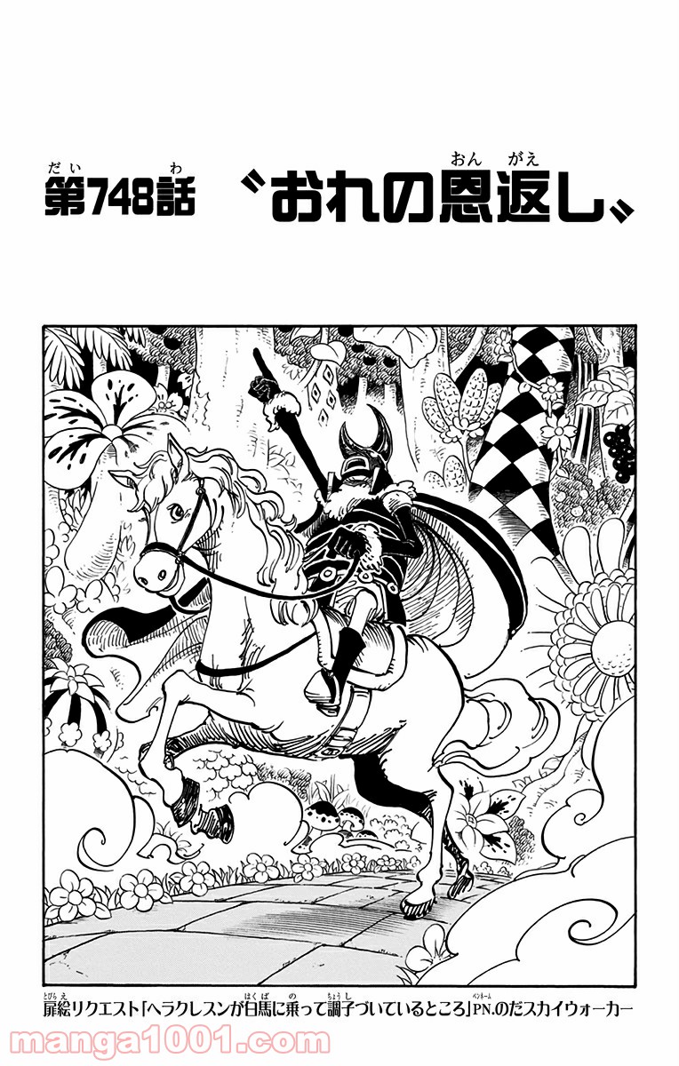 One Piece Chapter 748 1ページ