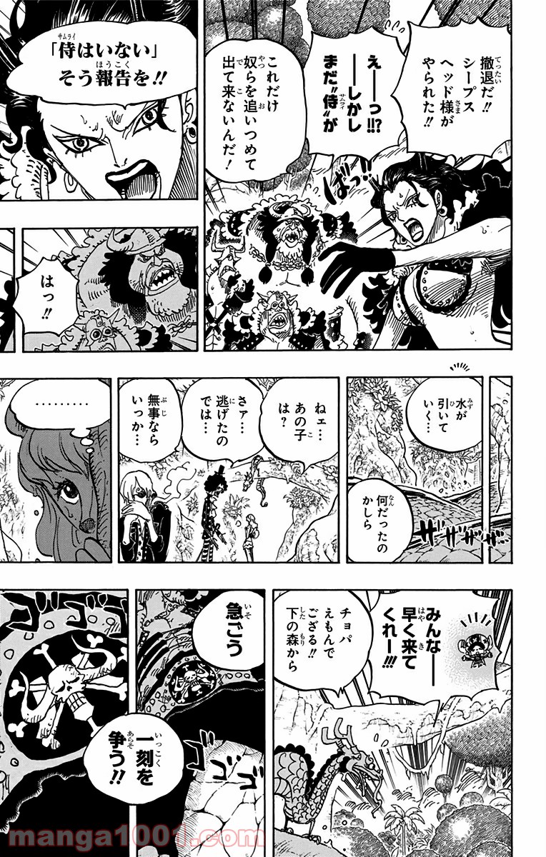 One Piece Chapter 795 9ページ