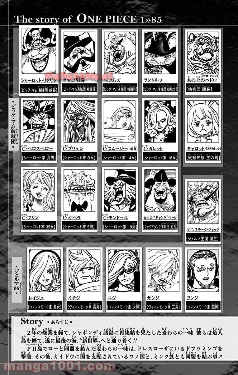 One Piece Chapter 849 3ページ