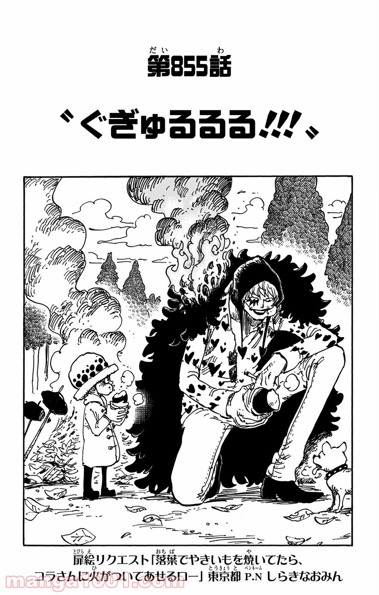 One Piece Chapter 855 1ページ