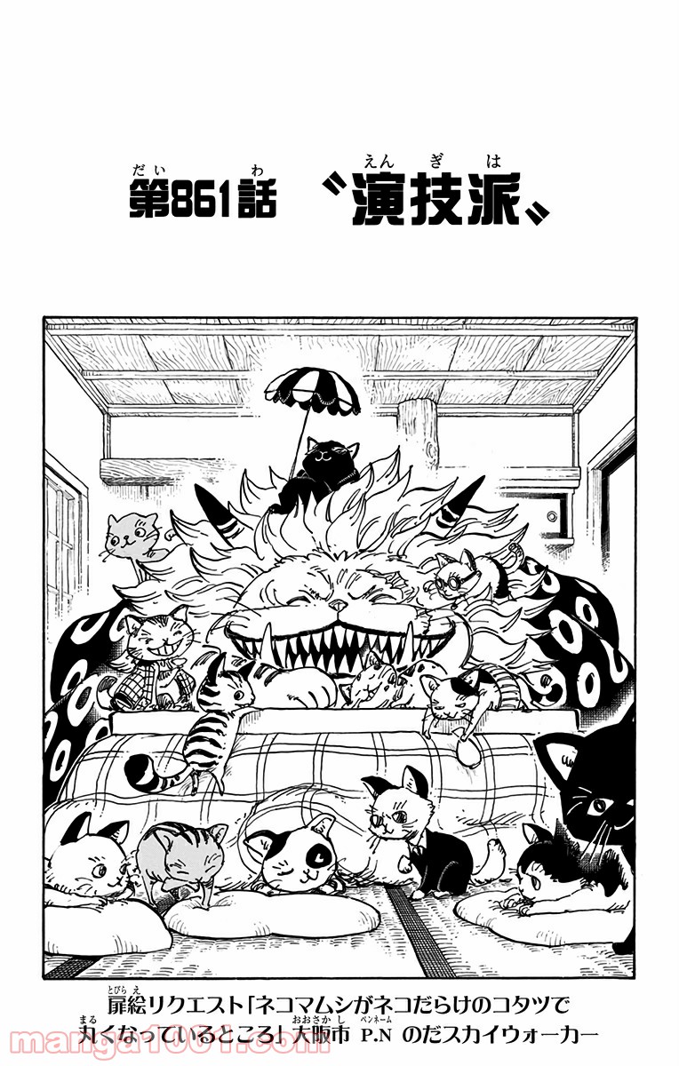 One Piece Chapter 861 1ページ