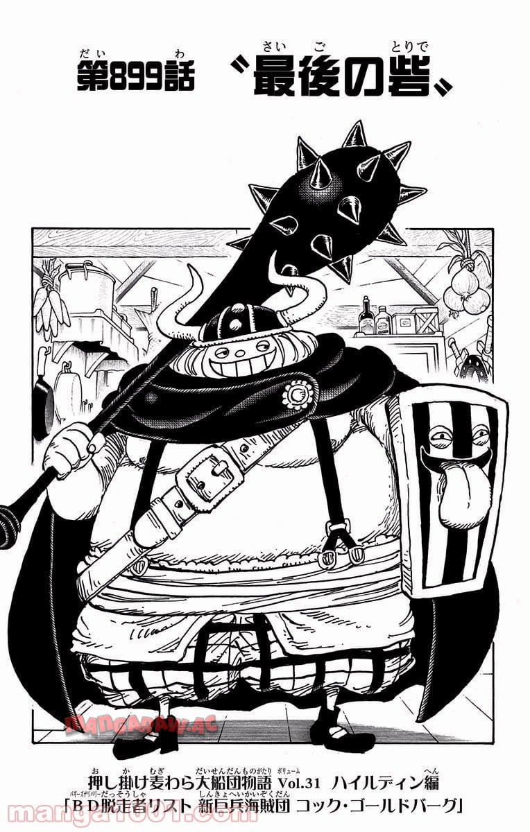 One Piece Chapter 899 1ページ