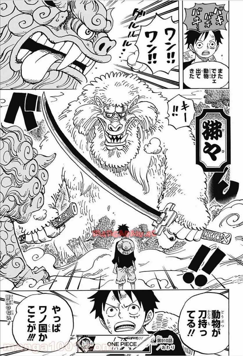 One Piece Chapter 910 17ページ
