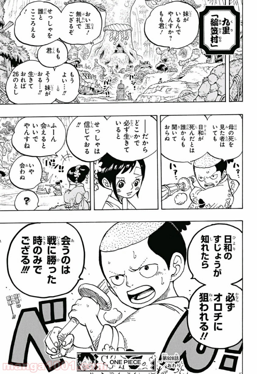 One Piece Chapter 928 17ページ