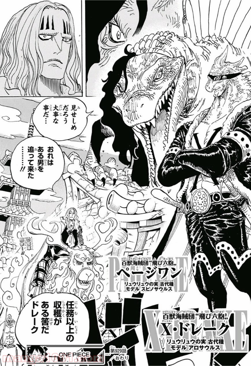One Piece Chapter 929 19ページ