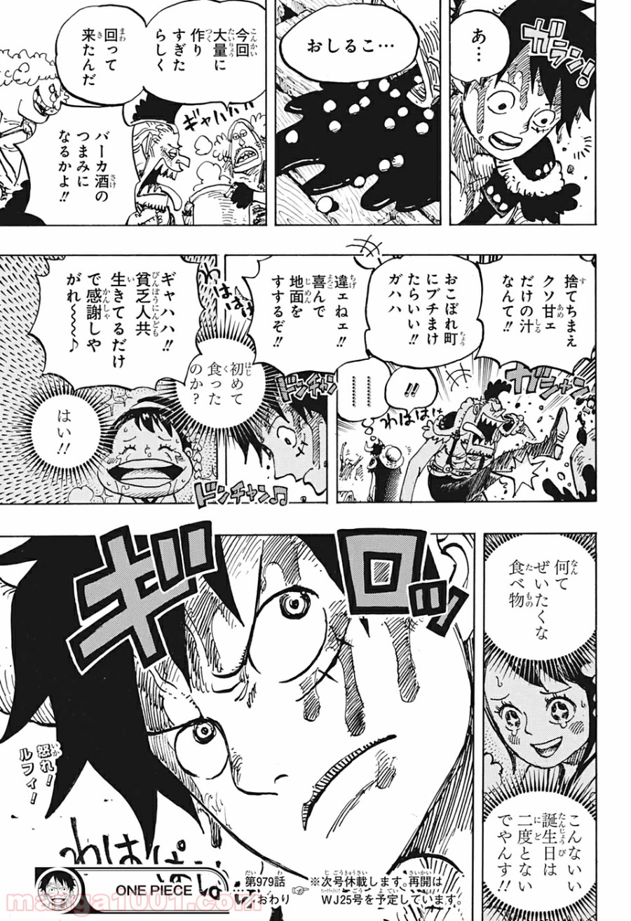 One Piece Chapter 979 17ページ