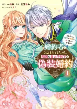 Konyakusha ni Wasurerareta Watashi Ringoku no Koutaishi Denka to Gisou Kon'yaku Suru Koto ni Narimashitaの漫画表紙