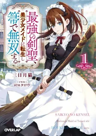Saikyou no Kensei, Bishoujo Maid ni Tenseishi Houki de Musou Suruの漫画表紙