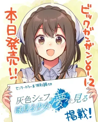 Haiiro Chef wa Ajimiri Shoujo yo Yume wo Miruの漫画表紙